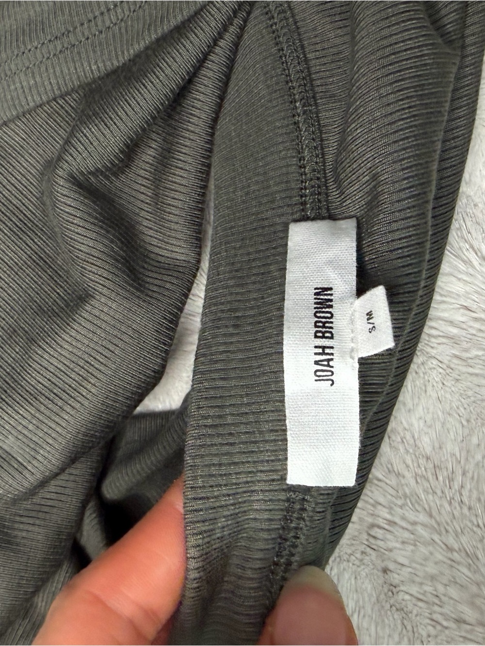 Josh Brown Ribbed Halter Crop Top - Picture 3 of 3